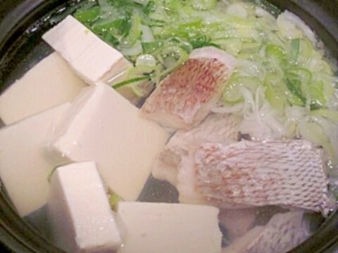 鯛湯豆腐雑炊付き